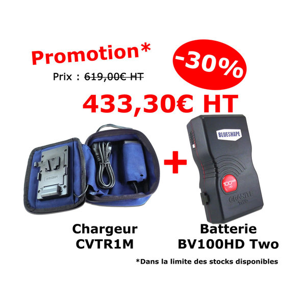 Chargeur CVTR1M + Batterie BV100HD Two