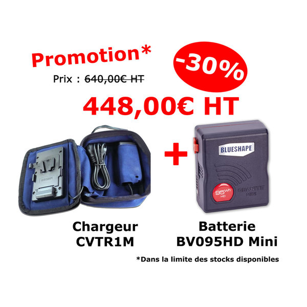 Chargeur CVTR1M + Batterie BV095HD Mini